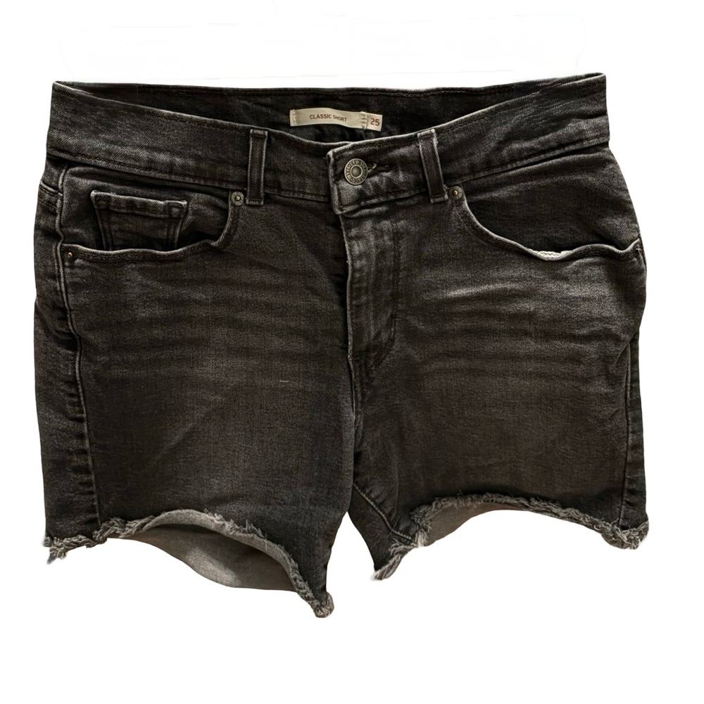 Levi's Black Jean Shorts for Women - Picture 3 of 10